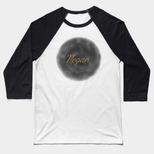 Vegan Art Minimal Design Baseball T-Shirt